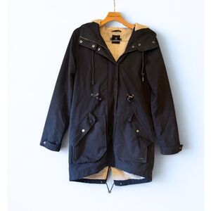 Volcom Walk On By 5K Sherpa-Lined Parka Navy XS Winter Coat